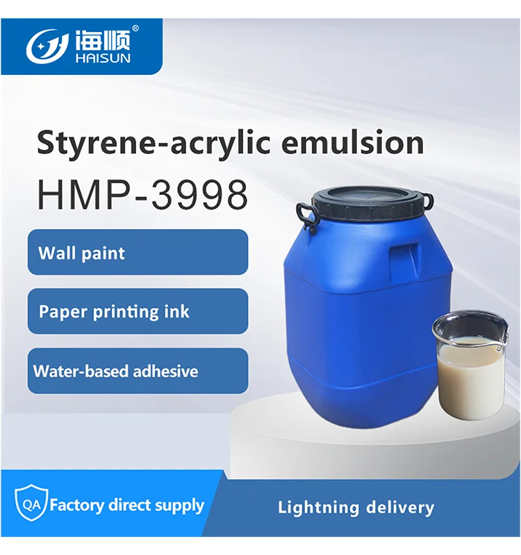 Water based acrylic polymer emulsion for interior wall paint decoration