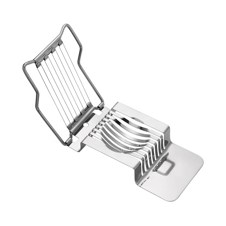 Wholesale Silver 430 Stainless Steel Egg Cutter Egg Slicer For Boiled Eggs