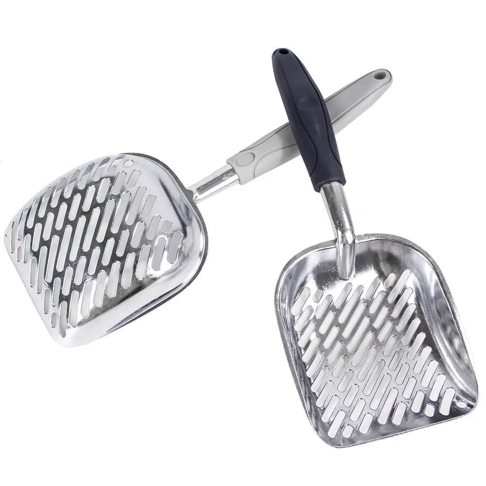 Cat Litter Scooper - Non Stick Jumbo Metal Waste Clump Remover Sifter - Deep Shovel