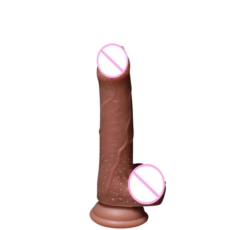 FAAK Strap-On Anal Dildo Multi-Color Liquid Silicone Sex Toy for Adults Penis Monster TPE Design