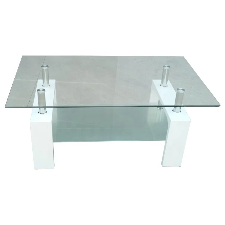 High quality modern glass coffee table for living room