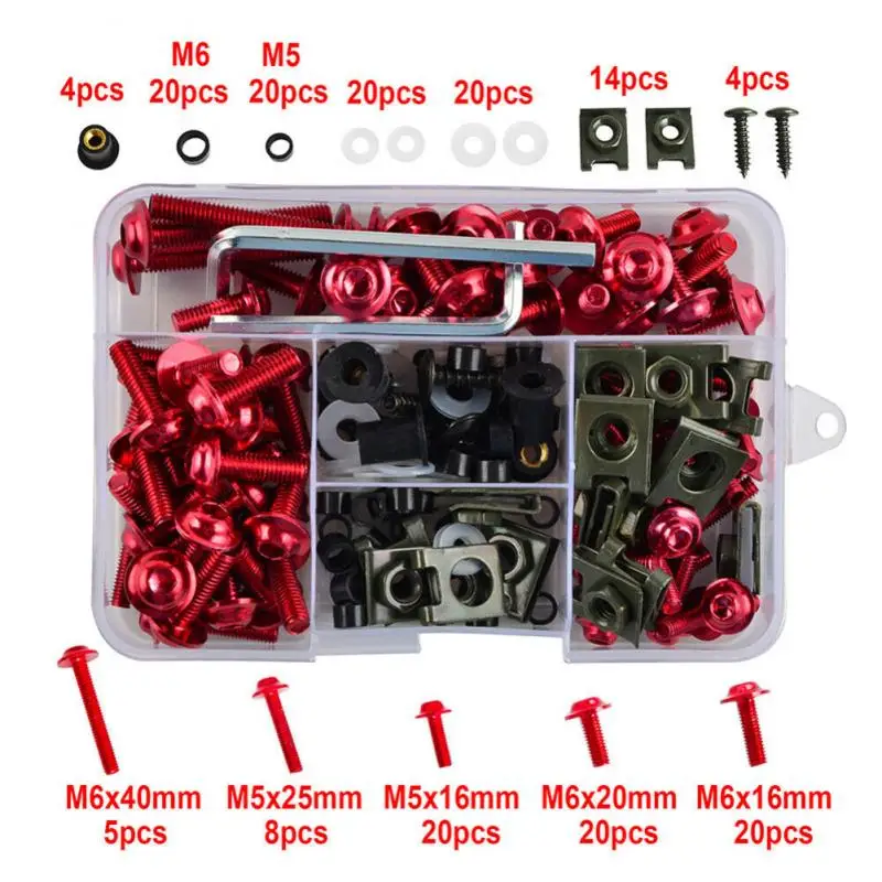 Fairing Bolts Kit Bodywork Screws Nut For Hon da CBR600RR CBR900RR CBR929RR CBR1000RR CBR 600RR 900RR 929RR 1000RR 600 F2 F3 F4