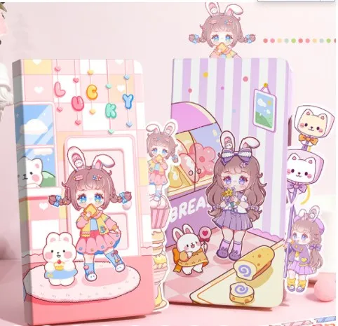 Kawaii блокнот милая девушка сердце отправить стикер съемный Еженедельный план справочник