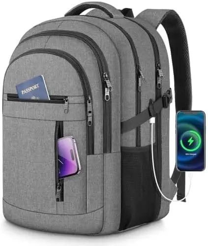 17 Inch External Interface Anti Theft Travel Backpack Water Resistant Business Computer Bag Laptop Backpack with USB