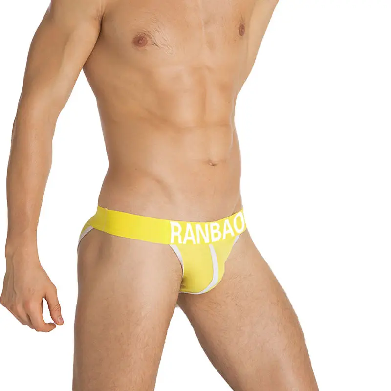 High quality elastic waistband cotton briefs eco skin-friendly mens underwear custom cheeky boxer briefs