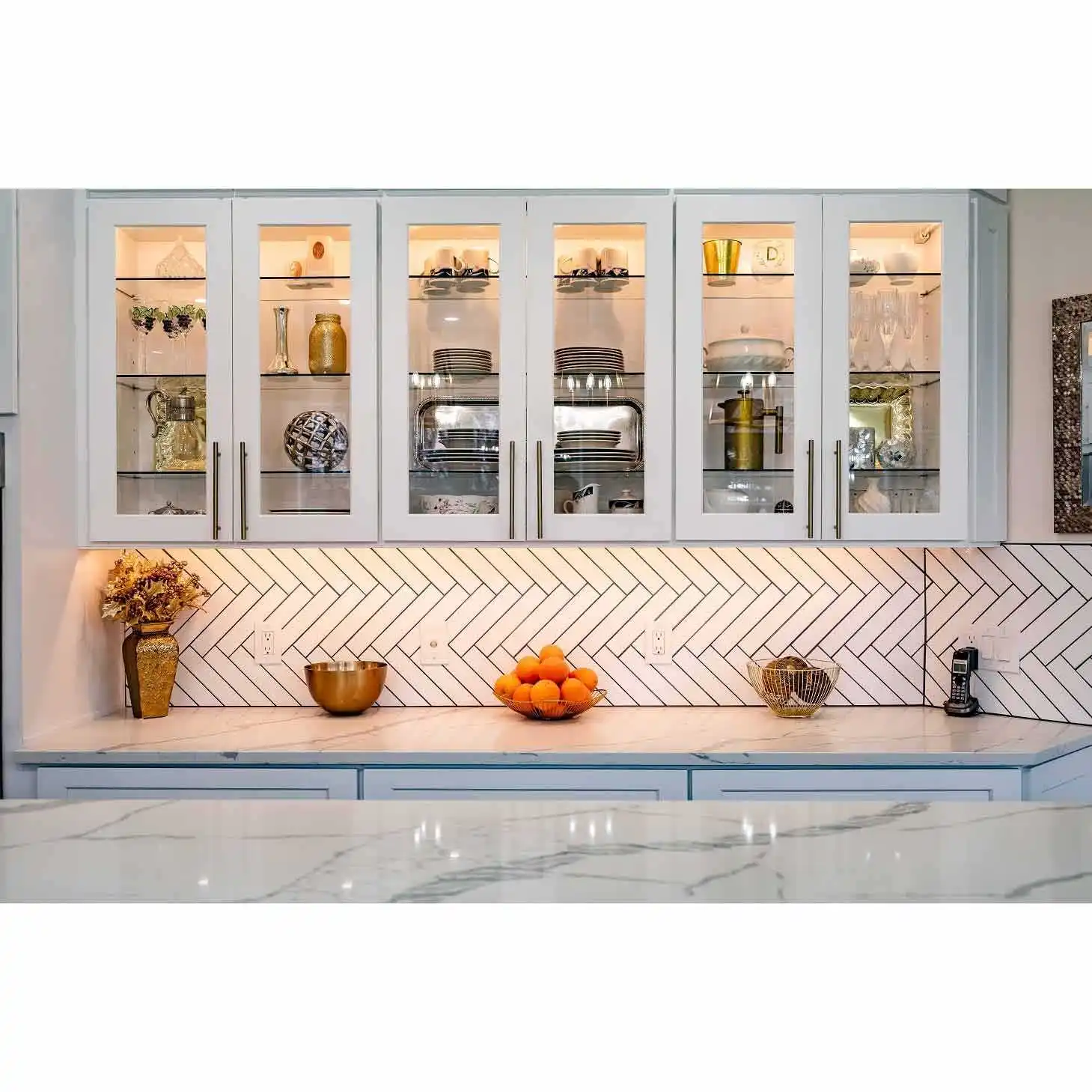 Customized American style Modern kitchen design cabinet kitchen furniture paint wooden kitchen