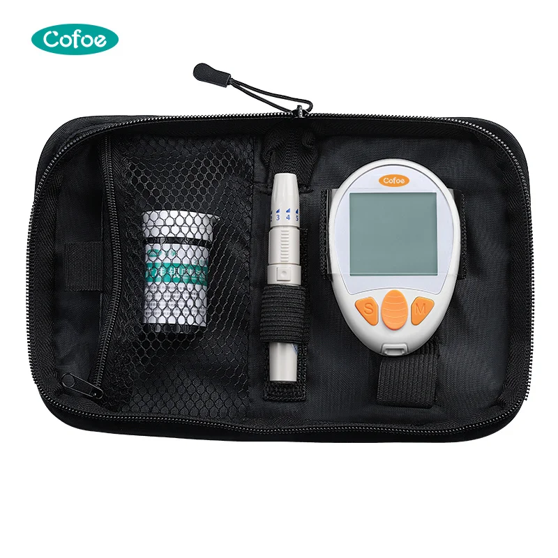 Медицинское оборудование, активный Легкий Электронный глюкометр для измерения глюкозы в крови, полосатый глюкометр