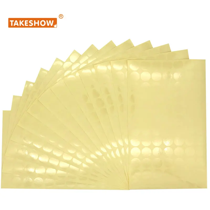 sealing transparent round label for packaging box sealing sticker 10mm15mm20mm25mm30mm35mm40mm45mm50mm