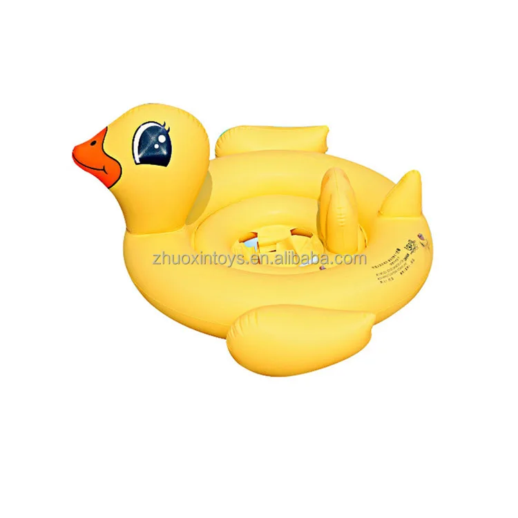 Развлекательное Надувное желтое утеное плавающее детское сиденье для плавания плавательное кольцо