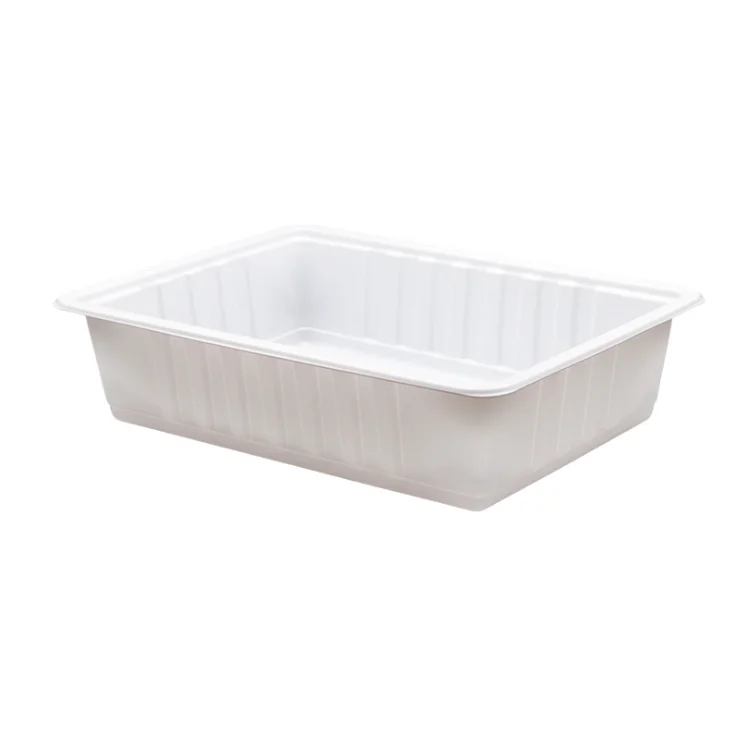 OEM/ODM замороженная еда герметичная Упаковка Контейнер на вынос блистерные пластиковые тарелки фрукты овощи мясо РПП/ПП белый пластиковый лоток