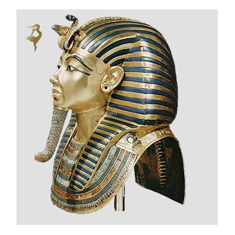 Hand painted decor gifts figurines bronze sculpture egyptian pharaoh statues