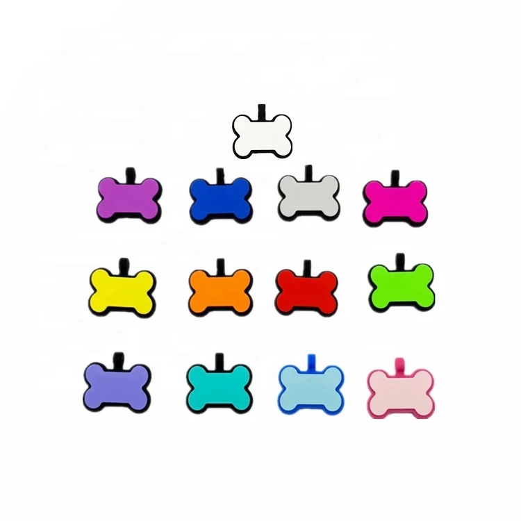 OKSILICONE Hot Sale Easy to Customized Laser Logo Silicone Pet ID Name Tag For No Clanking Noises of Tags