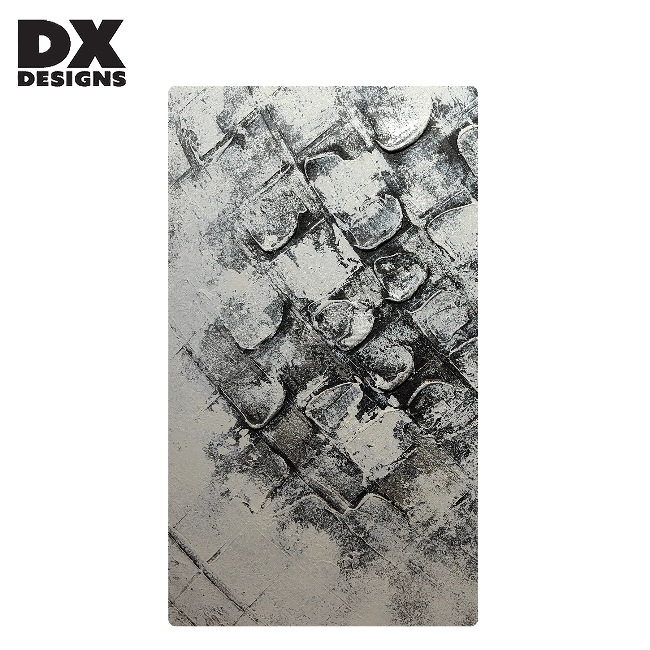 Light Luxury Living Room Vertical Hanging Painting  Pure Hand-Painted Oil Painting  Wall Art