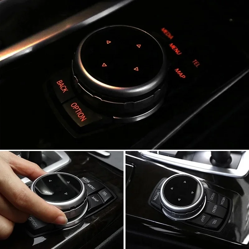 Original Car Multimedia Buttons Cover for BMW E90 E91 E92 E93 F30 F31 F20 F21 E60 F10 F11 F07 1 3 5 Series Accessories