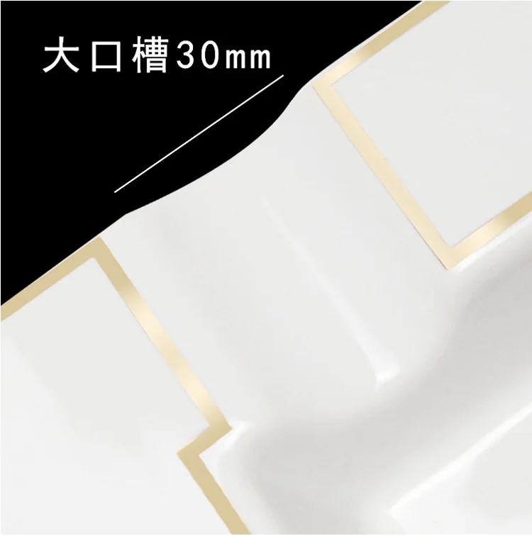 RTS 20cm x 20cm x 3.5cm  high quality white large square ceramic cigarette cigar ashtray