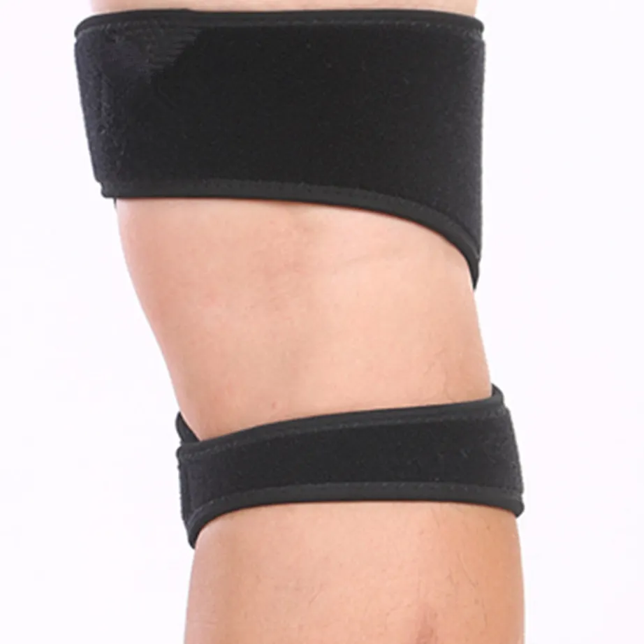 2019 New Design Dual Patella Strap Knee Brace for Osgood Schlatter Chondromalacia Meniscus Tear Arthritis Patellar Tendonitis