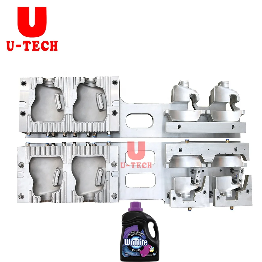 2022 U TECH 5L 5 Litre Plastic PET HDPE Yogurt Water Oil Preform Bottle Jerry can tank Container Blow Up moulding MACHINE Mould
