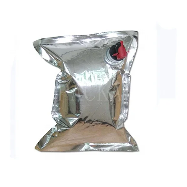 Custom High Quality Pure Aluminum / Transparent  5L Wine BIB Bag In Box Wine Bag In Box For Wine