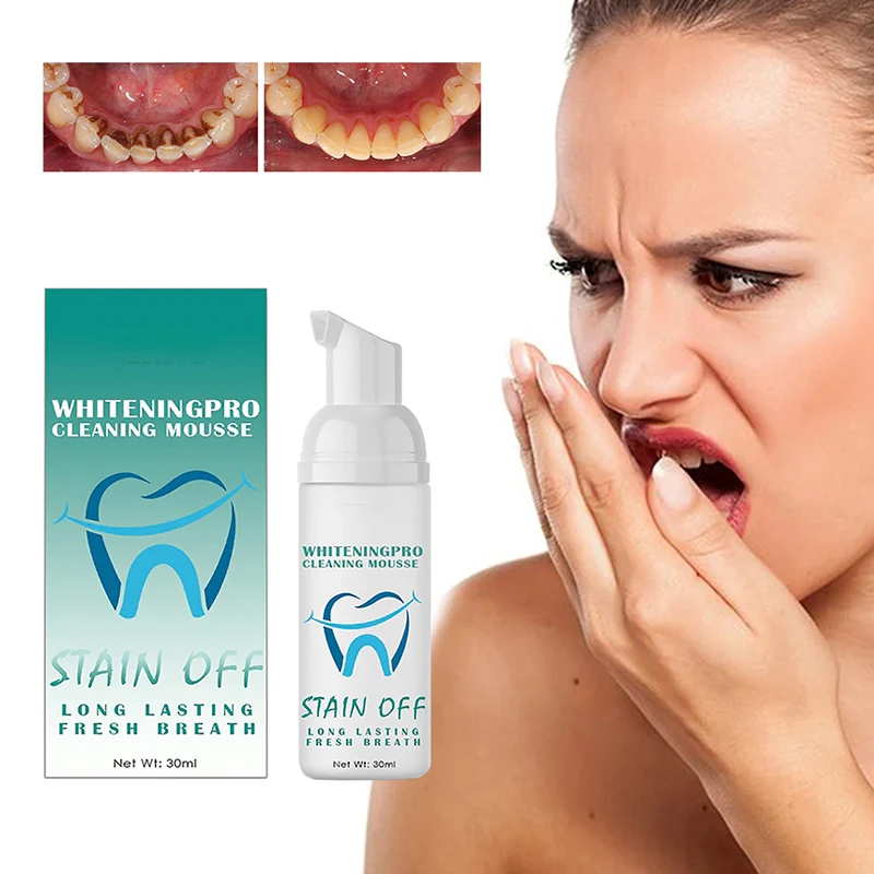 mint foam toothpaste adult tooth whitening remove yellow tartar and smoke stains oral cleaning all natural toothpaste
