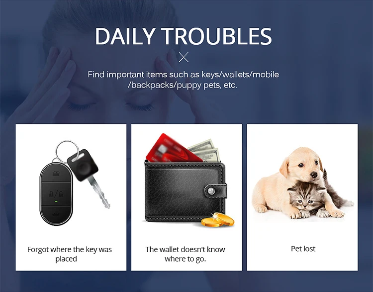 Устройство GPS-трекера разных цветов для домашних животных долговечное мини-интеллектуальное устройство отслеживания собак