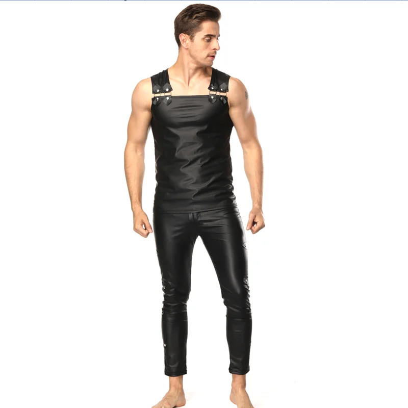 Оптовая продажа 2019 новый дизайн сексуальный мужской кожаный костюм мужское сексуальное кожаное нижнее белье