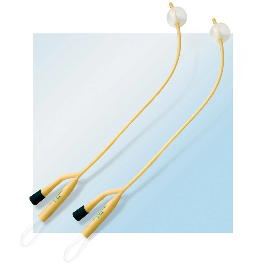 SUNGOOD Disposable Three-Way Latex Urethral Catheter Tube Closed Suction Medical Supply