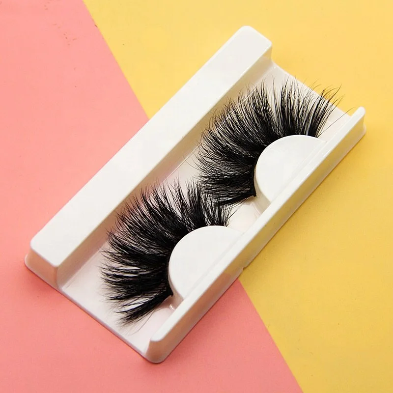 25mm Private Label Custom Packaging Box 100% Handmade Real Mink Lashes 3d 5d False Mink Eyelashes Vendors
