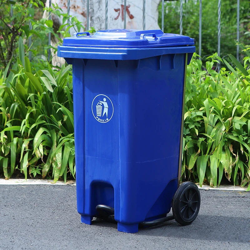100 Liters outdoor trash can manufacturer wholesale dustbin with pedal garbage can