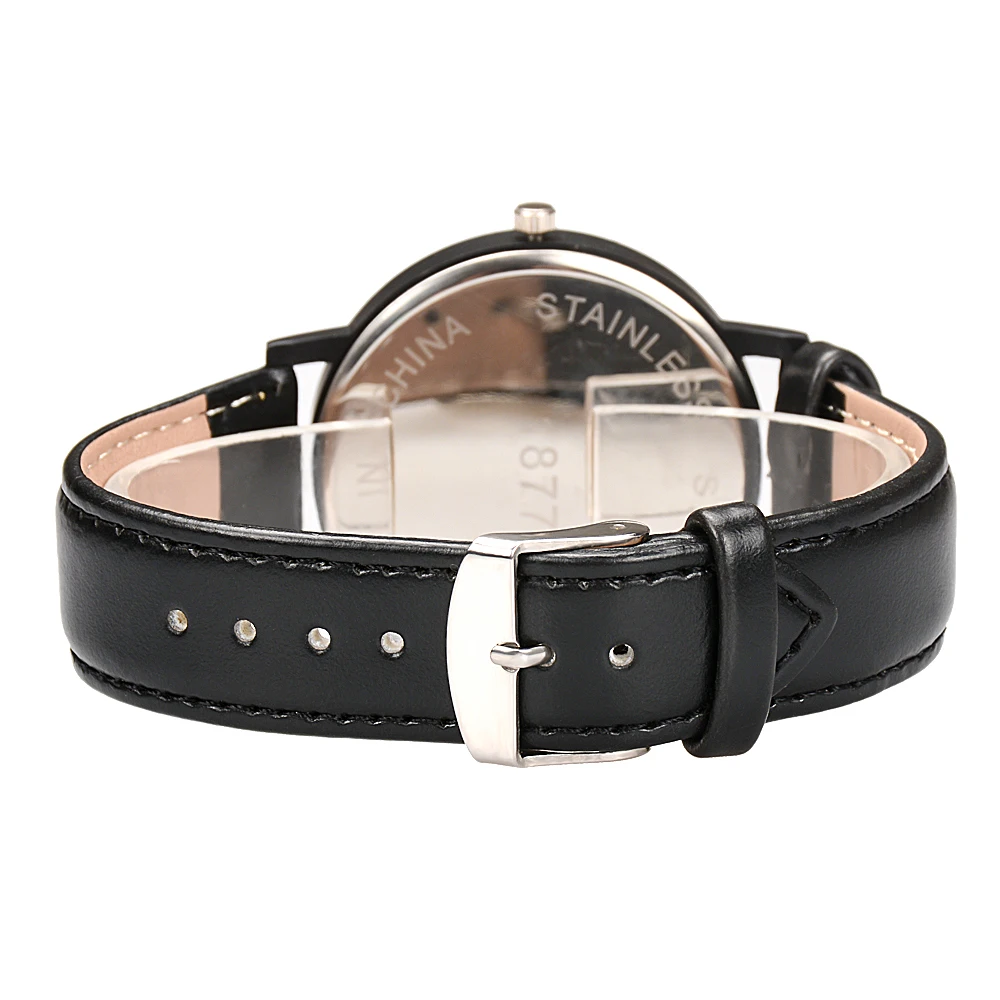 New arrival Genuine Leather Strap Unique Wooden Wrist Watch for men factory price