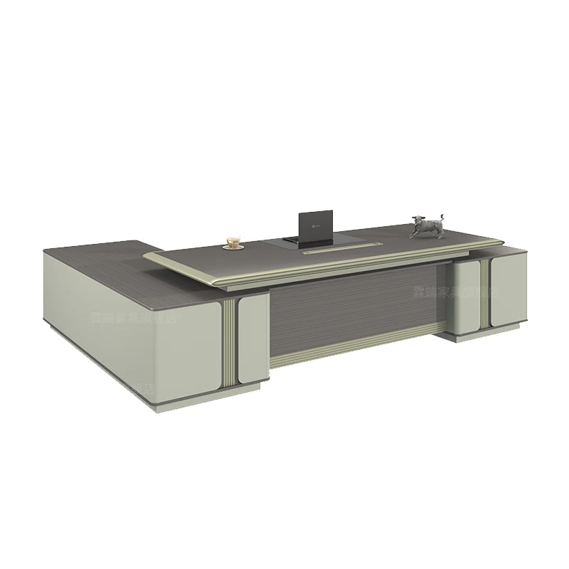 luxury manager desk melamine L shape executive office desk office furniture boss table design