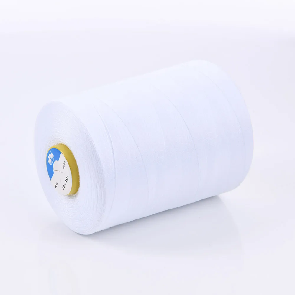 Two Birds White 40S/2 10000yards 100% Spun Polyester Sewing Thread for Sewing Hilo de coser Hilo de costura