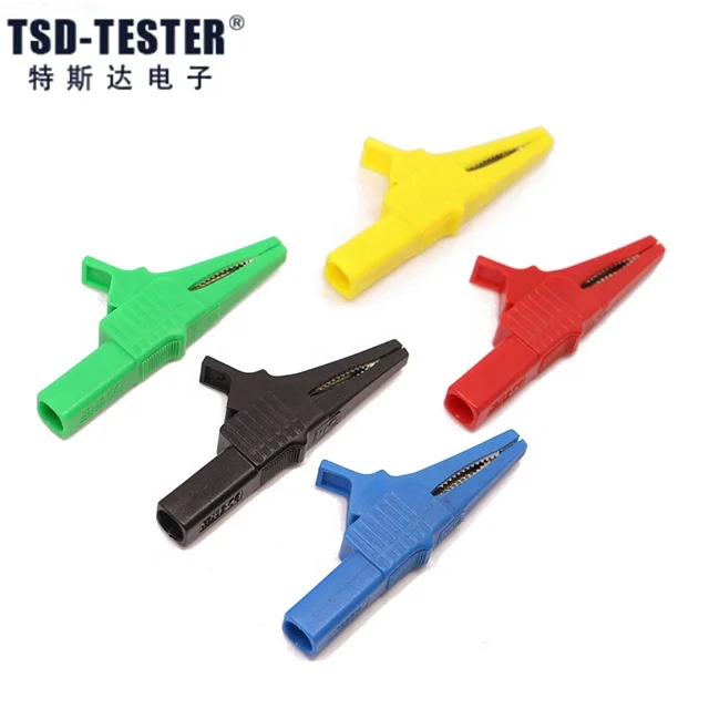 Safety High Current Copper Insulated Crocodile Clip