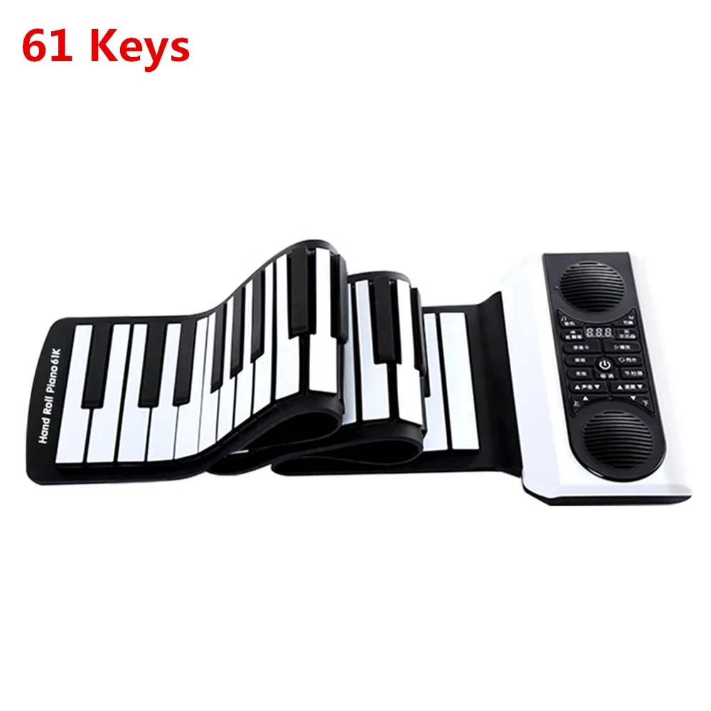 OA оплатить 61 Ключ силиконовая портативное фортепиано в рулоне портативный мобильный телефон подключен в наличии