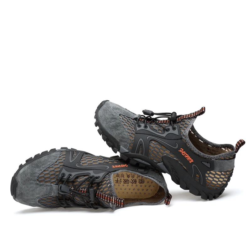 
Fashion design non-slip summer breathable soft outsole hiking shoes men 