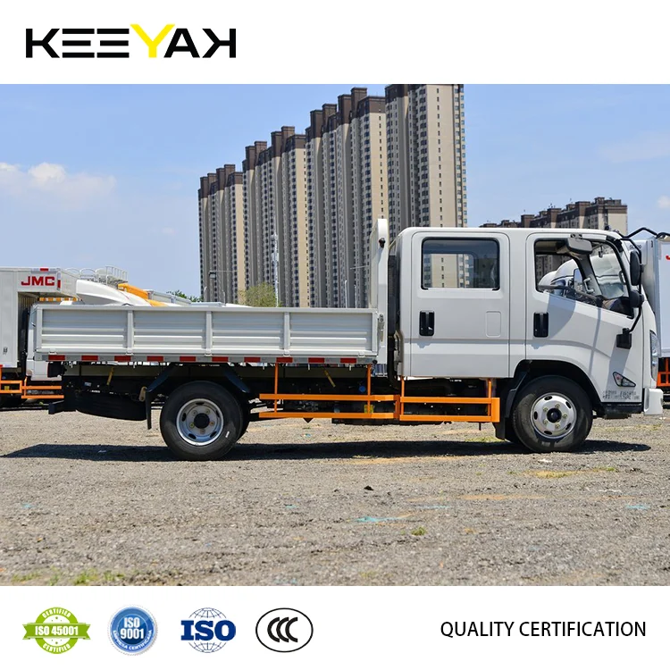 Грузовик с двойной кабиной JMC 4x2 4x4 3T 5T 7T Грузовой бортовой грузовик дизельный LHD/RHD 15 лет от производителя грузовой для продажи