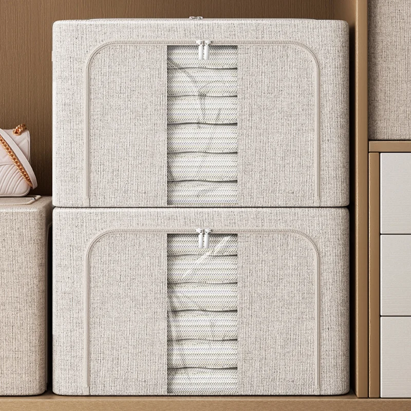 Large Capacity Household  Foldable Storage Box Organizer Storage Bin for Clothes Quilts-Closet Systems & Organizers