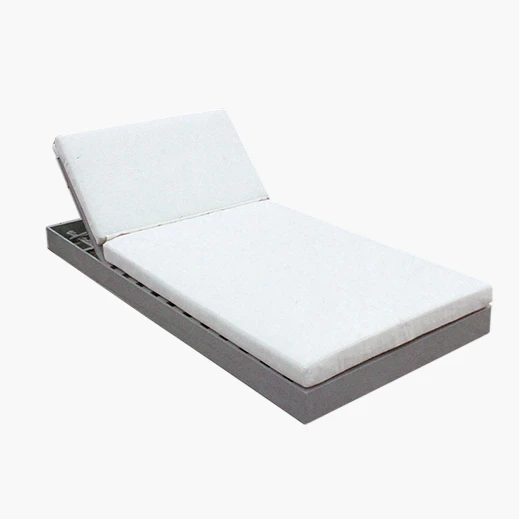 Double Daybed Hotel Furniture Sunbed Aluminum Beach Sun Lounger