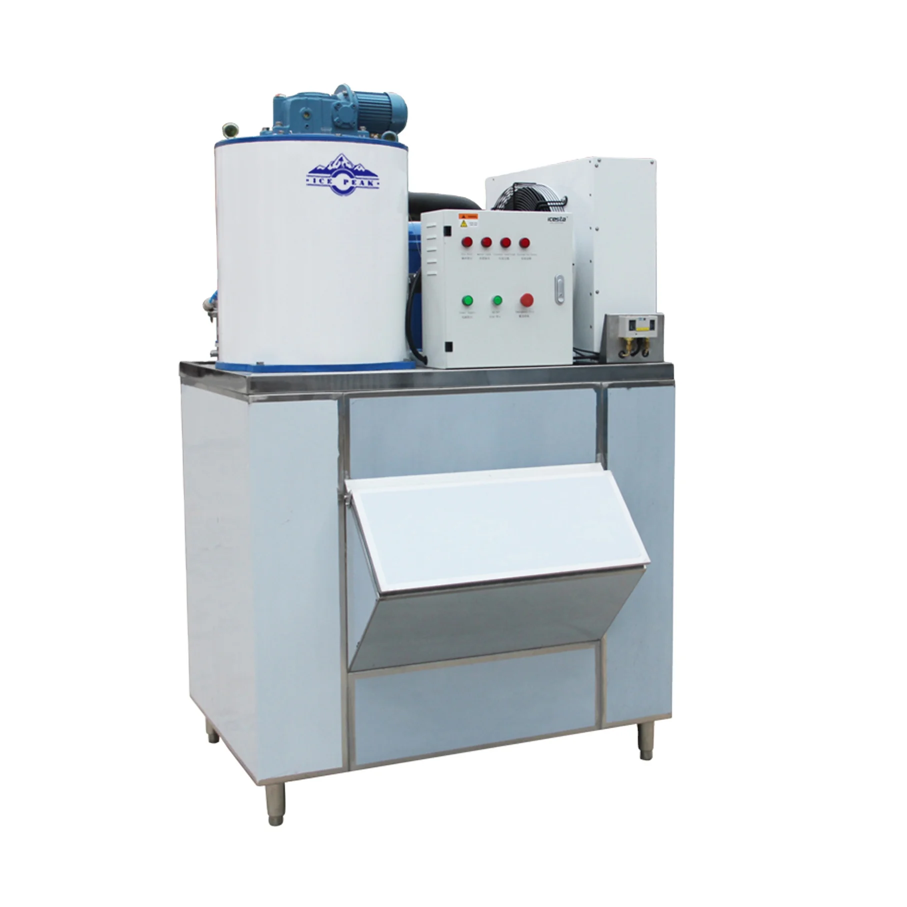 Commercial 1Ton Flake Ice Machine Salt Water Ice Maker Machine