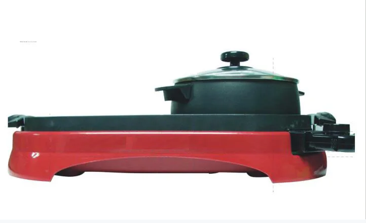 2022 Korean Hot Pot And Grill Multifunction Dual-use Hot Pot Barbecue Plate Electric Hot Pot Grill For Family Use