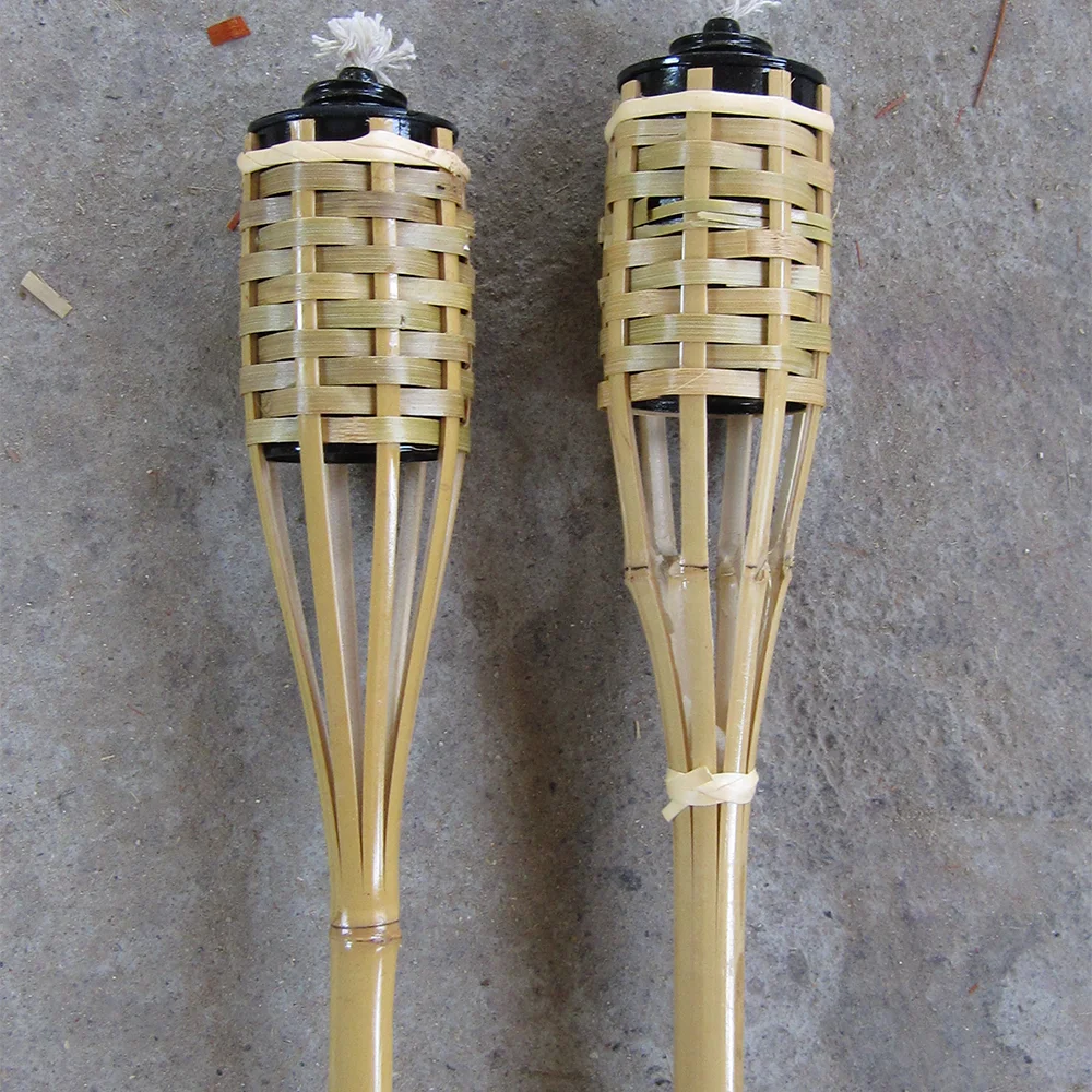 Wholesale Natural Garden Decoration Lighting Bamboo Tiki Garden Torches Cheap