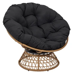 China outdoor rock customized chair on sale rattan OEM leisure garden wicker swivel chair