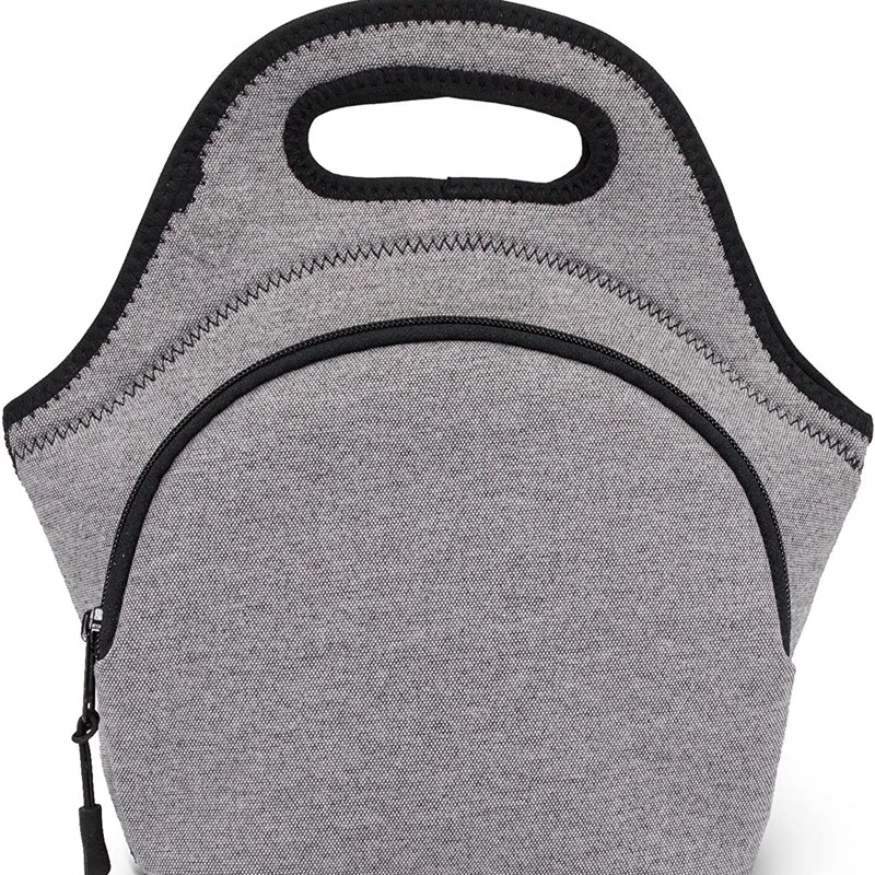 Heopono Soft Cotton Handle Reusable Washable Children Lunch Bag Lightweight Comfortable Convenient Soft  Keep Lunch Cooler Bag