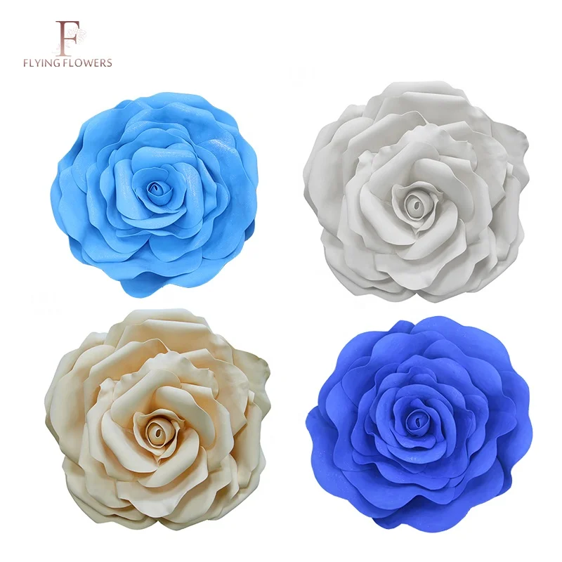 New China handmade high quality decorative giant foam paper flowers for wedding party decoration