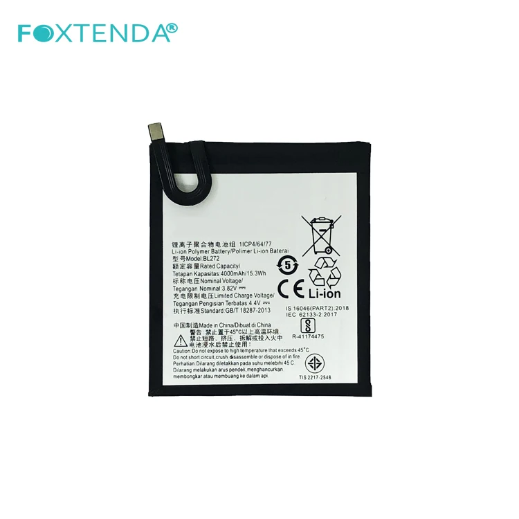 China Factory Wholesale Cellphone Battery BL272 4000mAh for Lenovo Vibe K6 Power K33A42 Rechargeable Li-ion Polymer battery