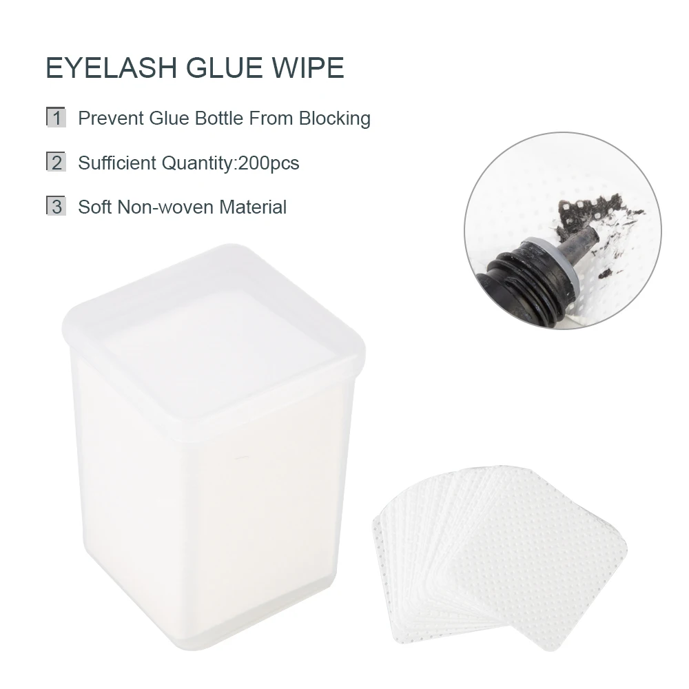 Chinese Factory Face Eyelash Glue Remover Cleansing  Square Cotton Pads