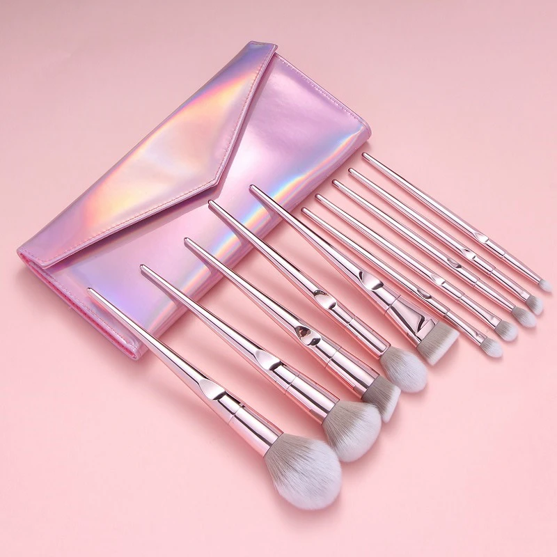 Amulite 2022 new product High Quality luxury professional women custom luxury make up brush set with bag private label