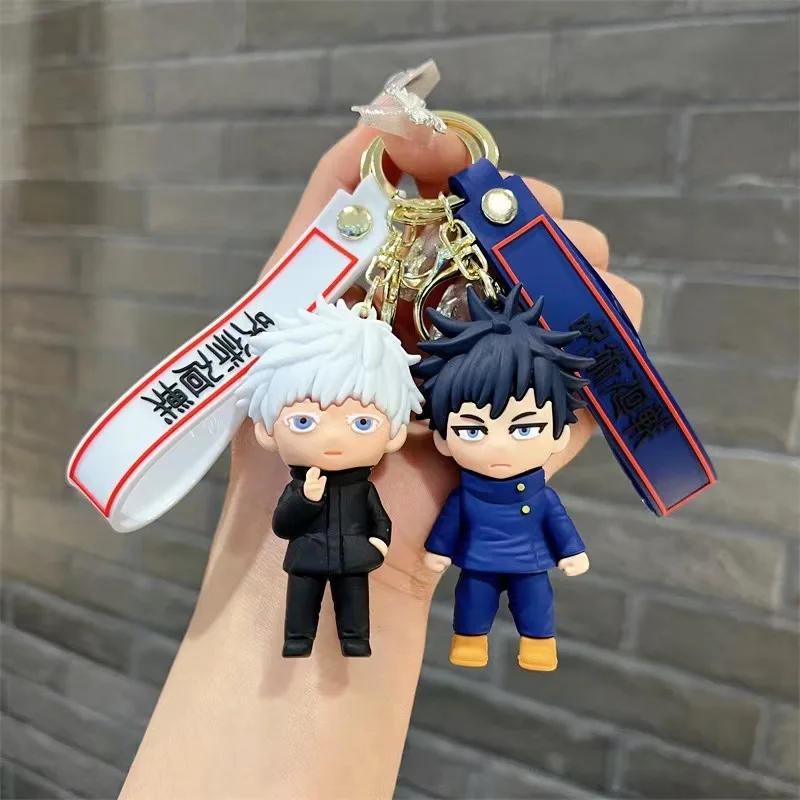 new 5 Design factory outlet Japanese anime Jujutsu Kaisen keychain 3d pvc rubber key chain Jujutsu Kaisen keycha