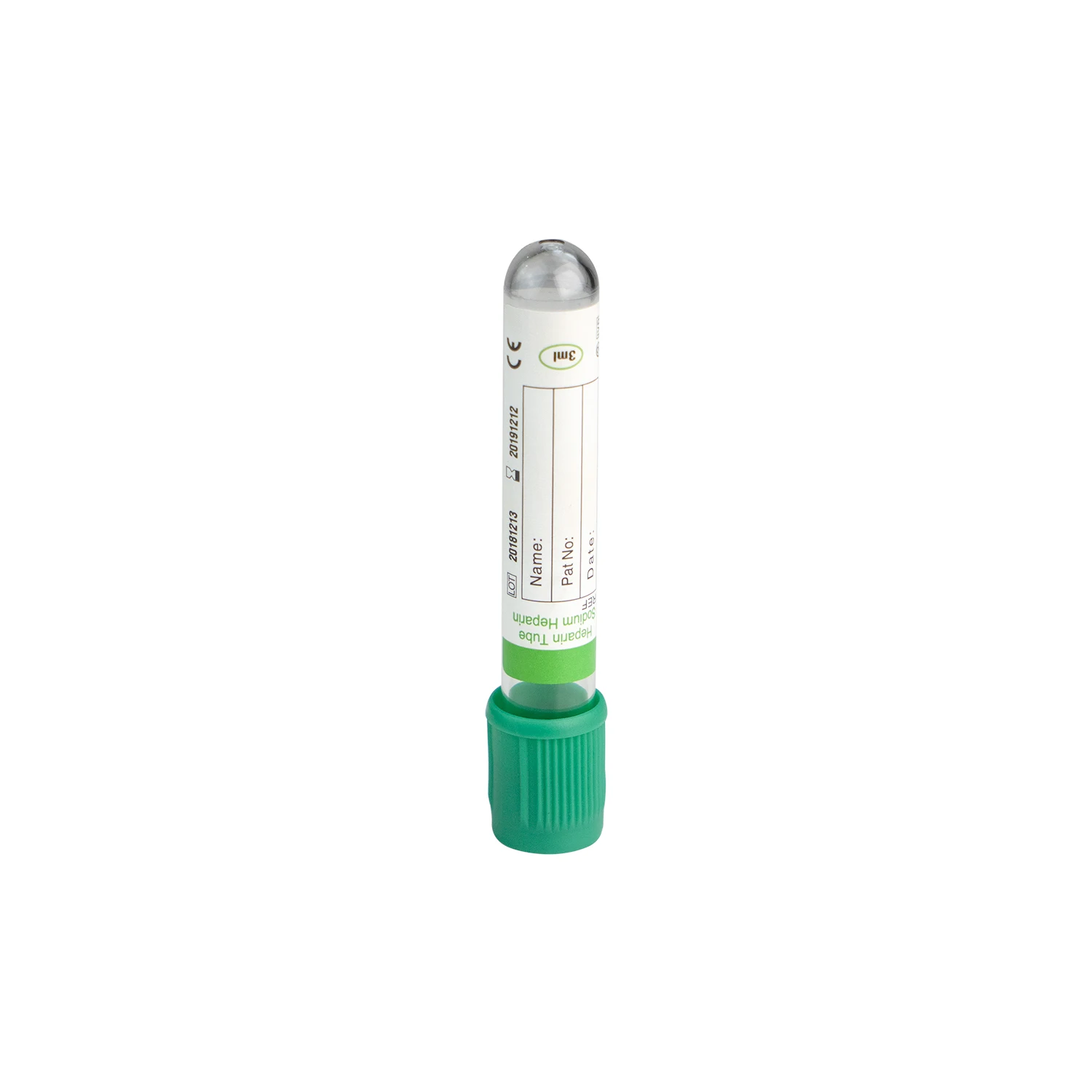 Medical blood antifreeze heparin test tube