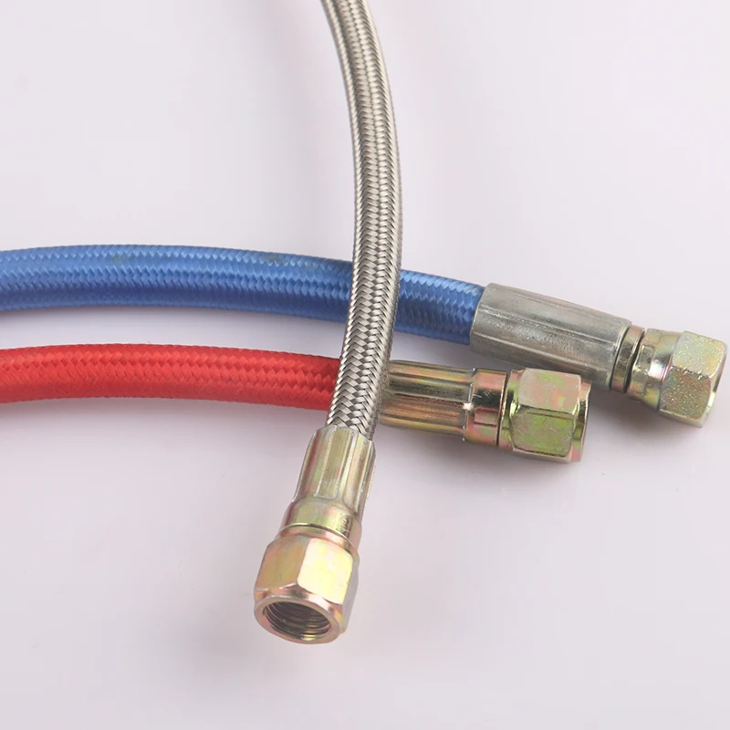 304 stainless steel braided tube high temperature resistant molding machine oil tube heat conduction PTFE tube