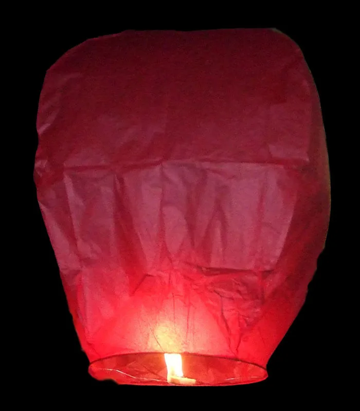 Oval and heart Shape Chinese Biodegradable Paper Flying Sky Lanterns or Kongming Lanterns